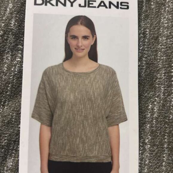 DKNY Tops - DKNY JEANS Top Sweater Knit SAG SAGE